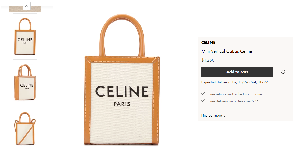 Mini Vertical Cabas Celine