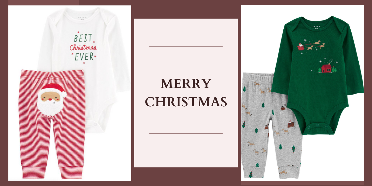 Carter's Baby 2-Piece Christmas Bodysuit Pant Set